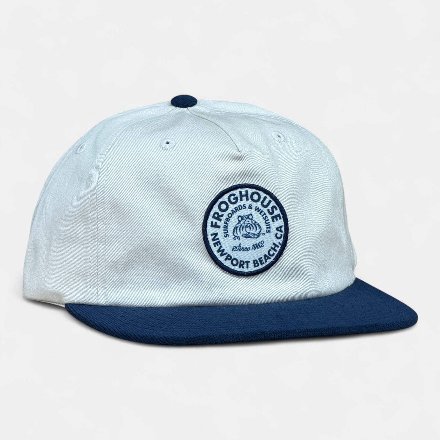 Pinch Front Unstructured Flat Bill Strapback